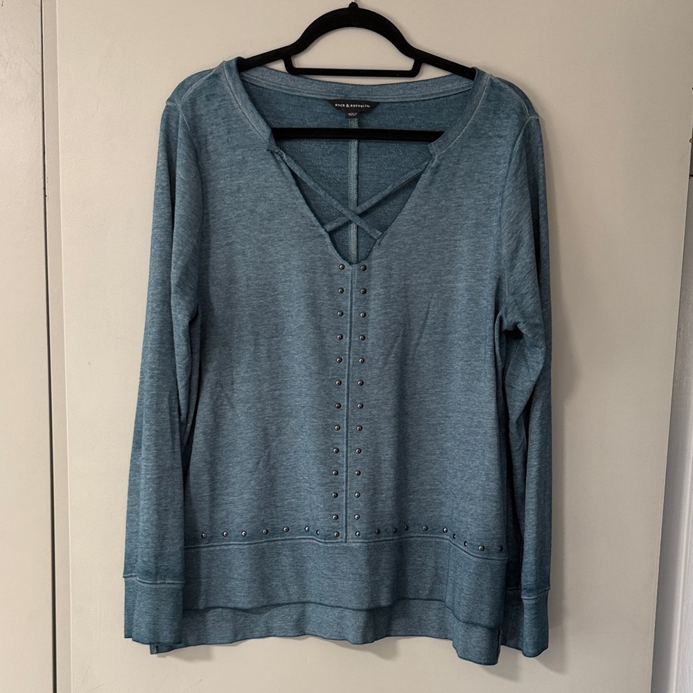 Rock & Republic Denim Blue Top